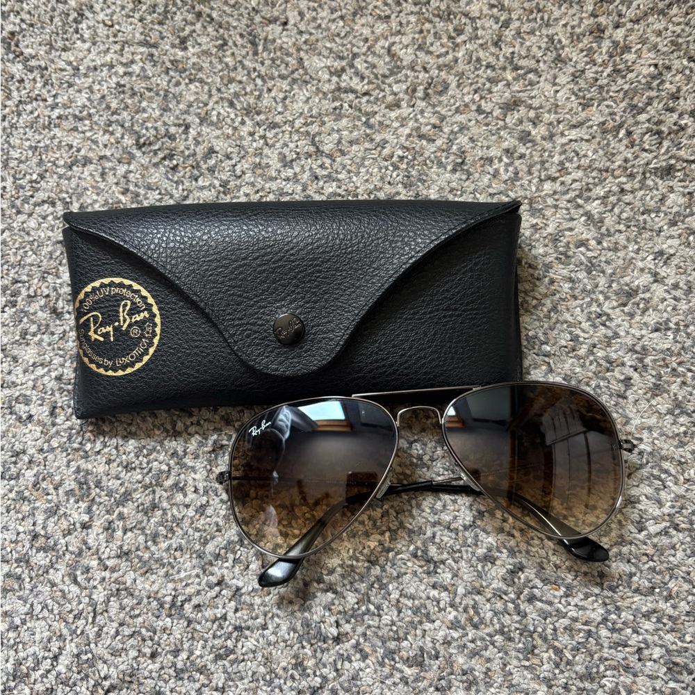 Rayban Gradient Aviator Sunglasses